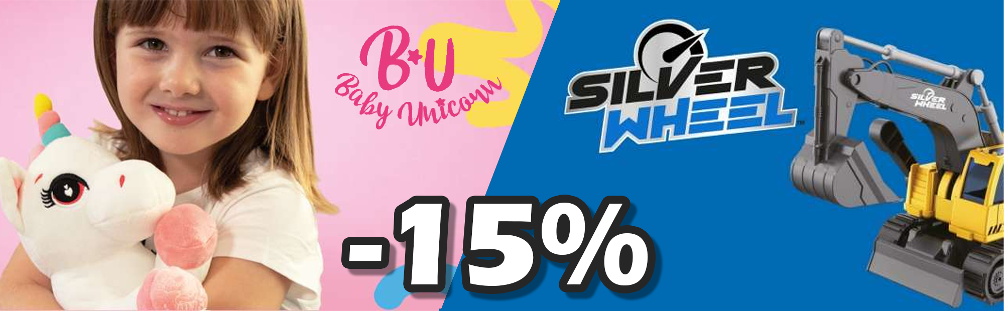 Banner ODS Toys - Discounts on Silver Wheel and MyVip: Unicorn brands