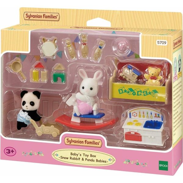 Baby toy box - Baby Snow Rabbit and Baby Panda