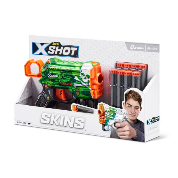 X-SHOT - Skins: Manace con 8 Dardi (Modello assortito)