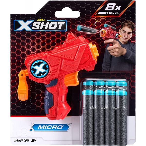 X-Shot - Micro con 8 Dardi