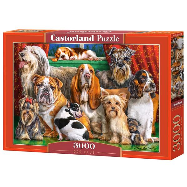 Puzzle da 3000 Pezzi - Club dei Cani