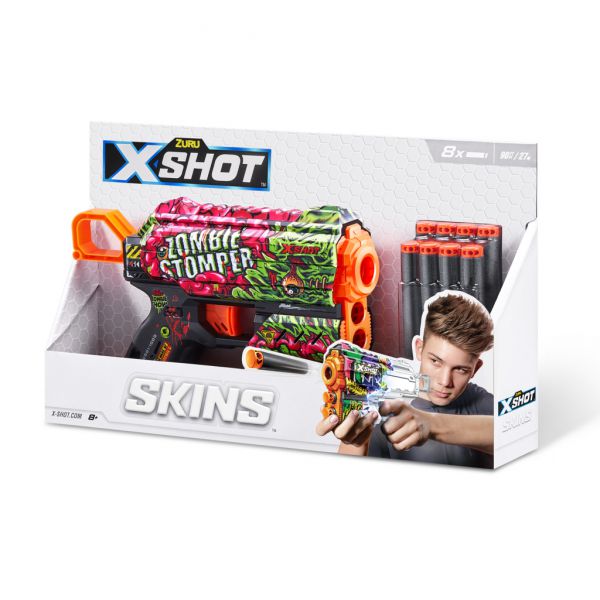 X-SHOT SKINS - FLUX con 8 dardi (Modello assortito)